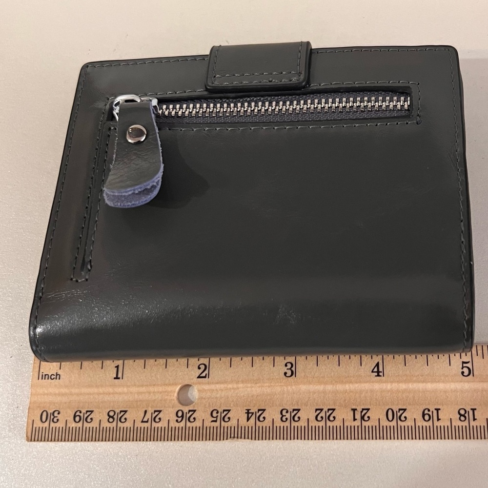 New Bostanten Leather Wallet Gray Removable Card Wallet - Picture 5 of 15